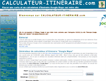 Tablet Screenshot of calculateur-itineraire.com